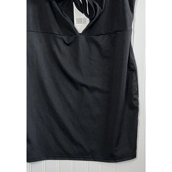 Benibos Dresses Summer Tie Front V-Neck Spaghetti Strap A-line Fit Mini Dress XL - Picture 4 of 8